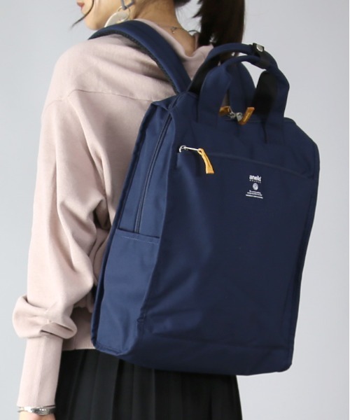 and it_(アンドイット)の「anello キャビン トート型リュック(バックパック/リュック・レディース・ベージュ/ブラック/グレイッシュベージュ/オリーブ/ダークブラック/ネイビー・FREE)」の6枚目の写真