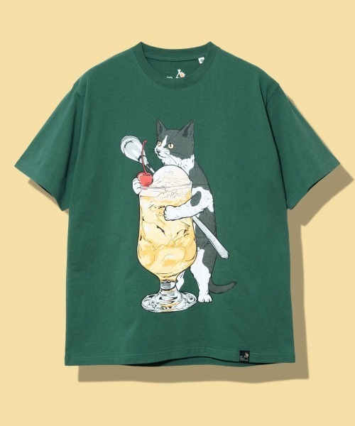 ゴースローキャラバン　 猫TEE USA&frasl;C 中華そば猫 TEE（Tシャツ&frasl;カットソー）｜go slow caravan（ゴー