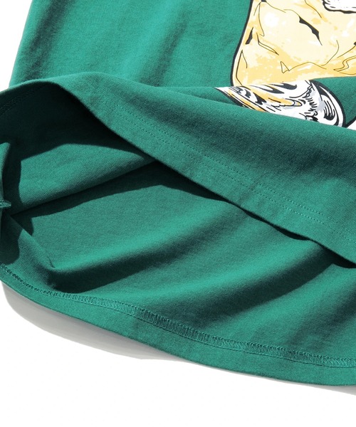 go slow caravan（ゴースローキャラバン）の「USA/C クリームソーダ猫 TEE（Tシャツ/カットソー・メンズ・グリーン/ブラック/ホワイト・SMALL/MEDIUM/LARGE/X-LARGE）」の8枚目の写真