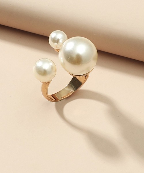 Ritomo De Ricco（リトモ・デ・リコ）の「サイズフリー　淡水パールリング（リング・レディース・ゴールド・FREE）」の2枚目の写真