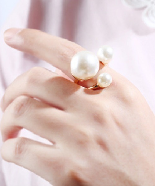 Ritomo De Ricco（リトモ・デ・リコ）の「サイズフリー　淡水パールリング（リング・レディース・ゴールド・FREE）」の9枚目の写真