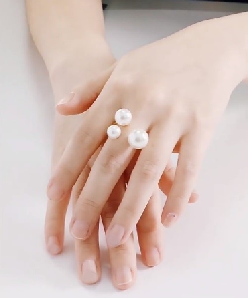 Ritomo De Ricco（リトモ・デ・リコ）の「サイズフリー　淡水パールリング（リング・レディース・ゴールド・FREE）」の11枚目の写真