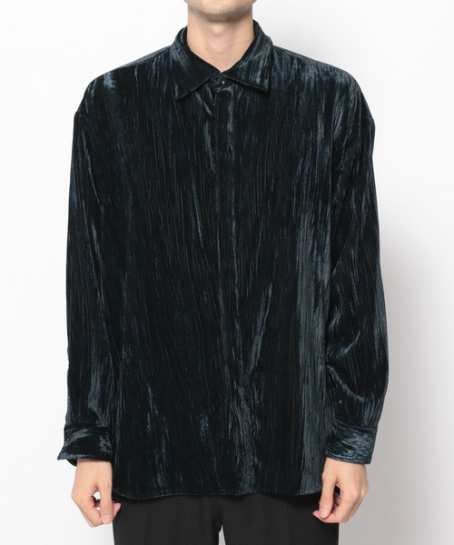 HARE（ハレ）の「IROKEクラッシュベロアシャツ(HARE)（シャツ/ブラウス