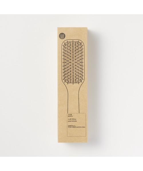 無印良品（ムジルシリョウヒン）の「ブナ材ヘアブラシ　全長約２０ｃｍ（ヘアブラシ・レディース・ナチュラル・FREE）」の3枚目の写真