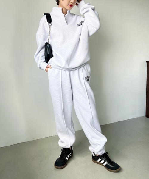 CLEA（クレア）の「【セットアップ対応】ワンポイントルーズスウェットパンツ（スウェットパンツ・レディース・グレー/ブラック・FREE）」の13枚目の写真