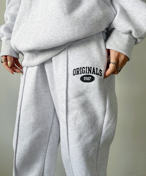 CLEA（クレア）の「【セットアップ対応】ワンポイントルーズスウェットパンツ（スウェットパンツ・レディース・グレー/ブラック・FREE）」の9枚目の写真