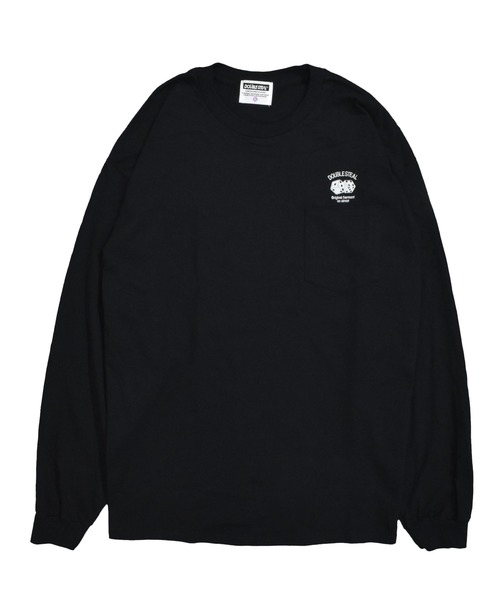 DOUBLE STEAL(ダブルスティール)の「ダイス刺繍 長袖ポケットTシャツ(Tシャツ/カットソー・メンズ・ブラック/ホワイト・X-LARGE/LARGE/MEDIUM)」の2枚目の写真