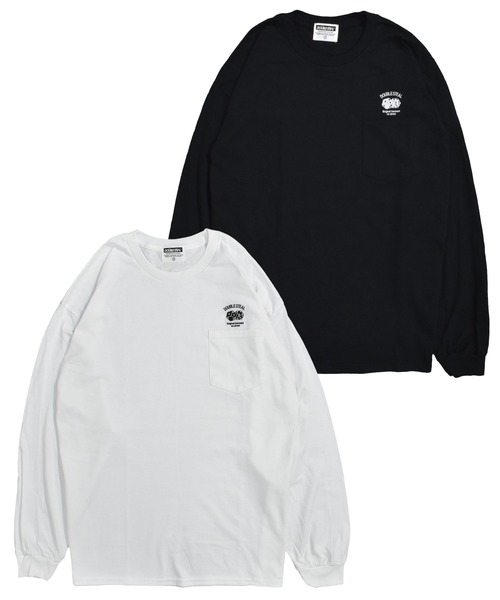 DOUBLE STEAL(ダブルスティール)の「ダイス刺繍 長袖ポケットTシャツ(Tシャツ/カットソー・メンズ・ブラック/ホワイト・X-LARGE/LARGE/MEDIUM)」の3枚目の写真