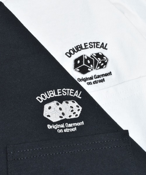 DOUBLE STEAL(ダブルスティール)の「ダイス刺繍 長袖ポケットTシャツ(Tシャツ/カットソー・メンズ・ブラック/ホワイト・X-LARGE/LARGE/MEDIUM)」の4枚目の写真