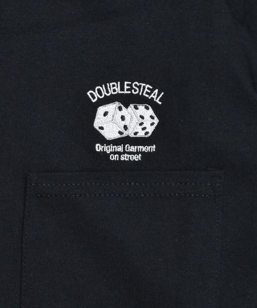 DOUBLE STEAL(ダブルスティール)の「ダイス刺繍 長袖ポケットTシャツ(Tシャツ/カットソー・メンズ・ブラック/ホワイト・X-LARGE/LARGE/MEDIUM)」の6枚目の写真