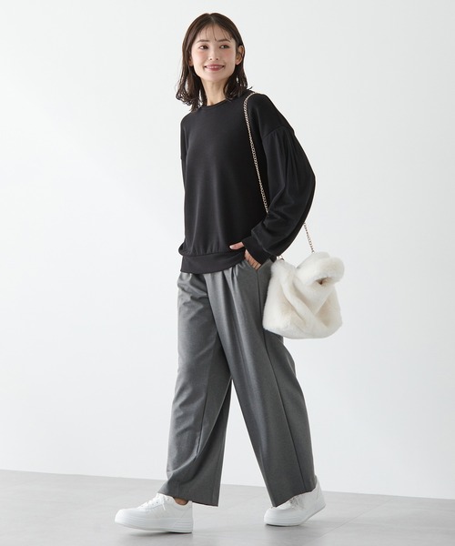 Honeys（ハニーズ）の「ローカット厚底スニーカー（スニーカー・レディース・ホワイト/ホワイト×グレー/ホワイト系その他/ホワイト×ブラック/ブラック/ホワイト×シルバー/キャメル・S/LL/L/M）」の8枚目の写真