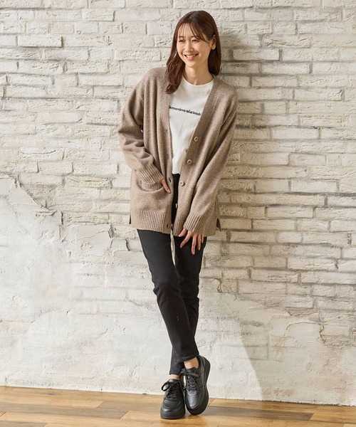 Honeys（ハニーズ）の「ローカット厚底スニーカー（スニーカー・レディース・ホワイト/ホワイト×グレー/ホワイト系その他/ホワイト×ブラック/ブラック/ホワイト×シルバー/キャメル・S/LL/L/M）」の12枚目の写真