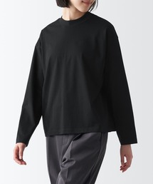 無印良品（ムジルシリョウヒン）の「天竺編みクルーネック長袖Ｔシャツ（Tシャツ/カットソー・レディース）」