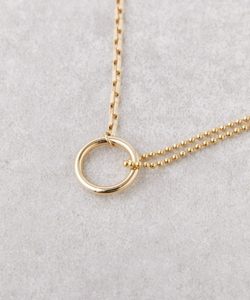 BEARDSLEY（ビアズリー）の「コンビチェーンネックレス（ネックレス・レディース・ゴールド・FREE）」の2枚目の写真