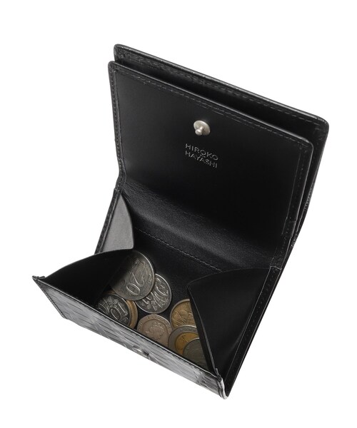 HIROKO HAYASHI（ヒロコハヤシ）の「◆FONDENTE（フォンデンテ）薄型二つ折り財布（財布・レディース・ブラック系・00）」の12枚目の写真