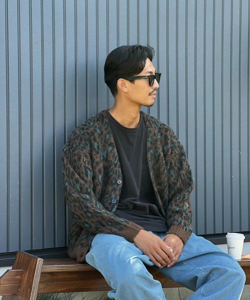 MAGIC NUMBER(マジック ナンバー)の「【MAGIC NUMBER】MOHAIR LEOPARD CARDIGAN KNIT(ニット/セーター・メンズ・グリーン系・LARGE/MEDIUM/X-LARGE)」の9枚目の写真