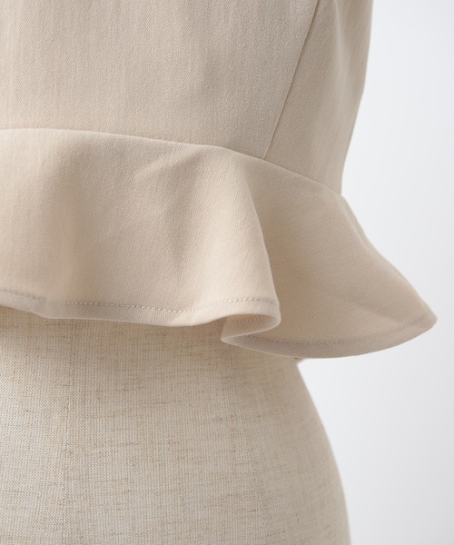 one after another NICE CLAUP（ワンアフターアナザーナイスクラップ）の「ペプラムビスチェ/セットアップアイテムあり（キャミソール・レディース・グレー/アイボリー/ブラック・FREE）」の19枚目の写真