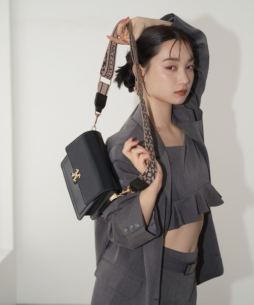 one after another NICE CLAUP（ワンアフターアナザーナイスクラップ）の「ペプラムビスチェ/セットアップアイテムあり（キャミソール・レディース・グレー/アイボリー/ブラック・FREE）」の11枚目の写真