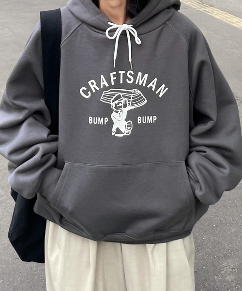 紐カラーグラフィックパーカー（パーカー）｜Chillfar（チルファー）の