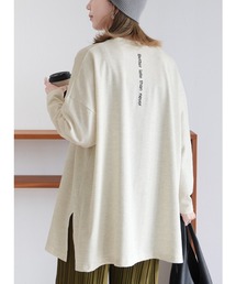 二重織バック刺繍ロンT