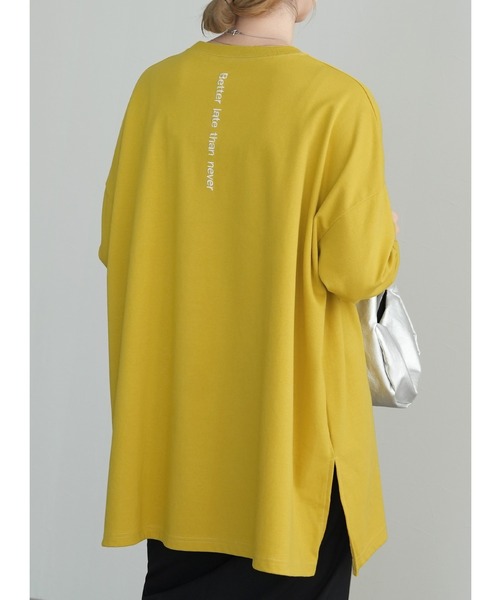 二重織バック刺繍ロンT（Tシャツ/カットソー）｜reca（レカ）