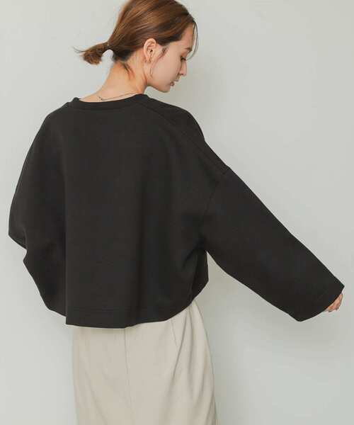 SENSE OF PLACE by URBAN RESEARCH（センスオブプレイスバイアーバンリサーチ）の「Vネッククロップドトップ（Tシャツ/カットソー・レディース・ブラック/パープル/アイボリー・ONE）」の17枚目の写真