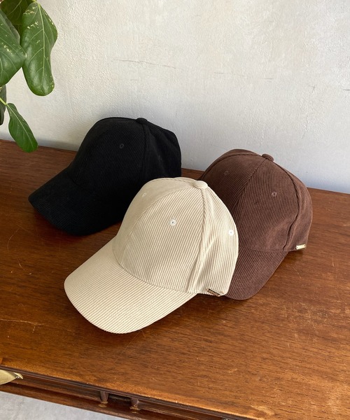 DouDou（ドゥドゥ）の「コーデュロイキャップ（キャップ・レディース・ブラウン/ベージュ/ブラック・FREE）」の18枚目の写真
