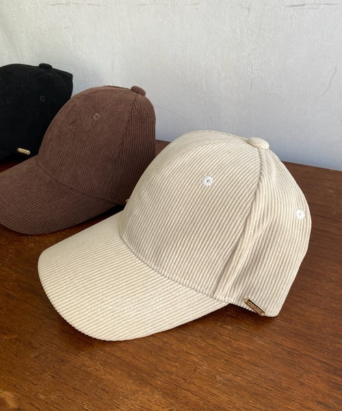 DouDou（ドゥドゥ）の「コーデュロイキャップ（キャップ・レディース・ブラウン/ベージュ/ブラック・FREE）」の19枚目の写真