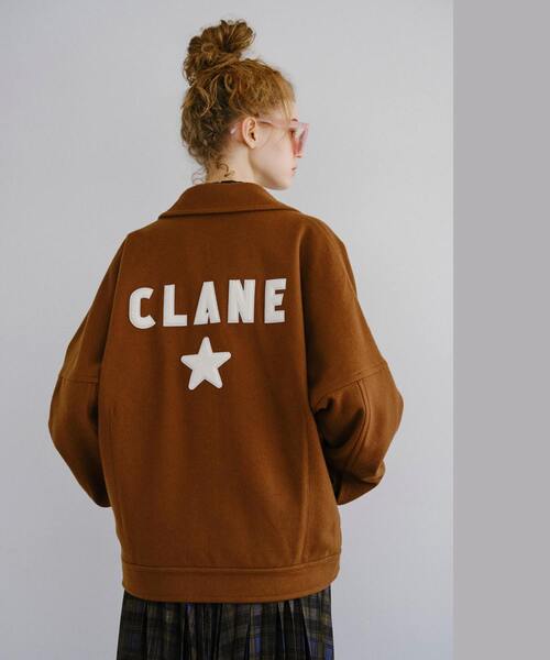 CLANE(クラネ)の「【CONVERSE TOKYO × CLANE】PATCH MELTON BLOUSON(ブルゾン・レディース・ブラック/ブラウン・FREE)」の3枚目の写真
