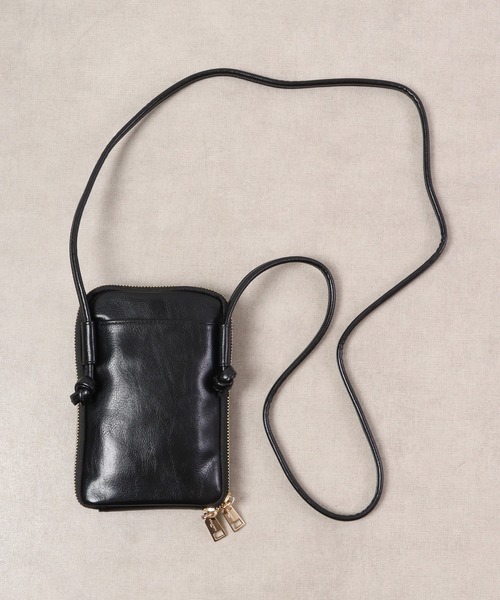 FUNALIVE（ファンアライブ）の「Pisoraro メッシュ エコバッグ付き スマホポシェット（ショルダーバッグ・レディース・グリーン/ベージュ/シャンパン/ブラック/グレー系・FREE）」の7枚目の写真