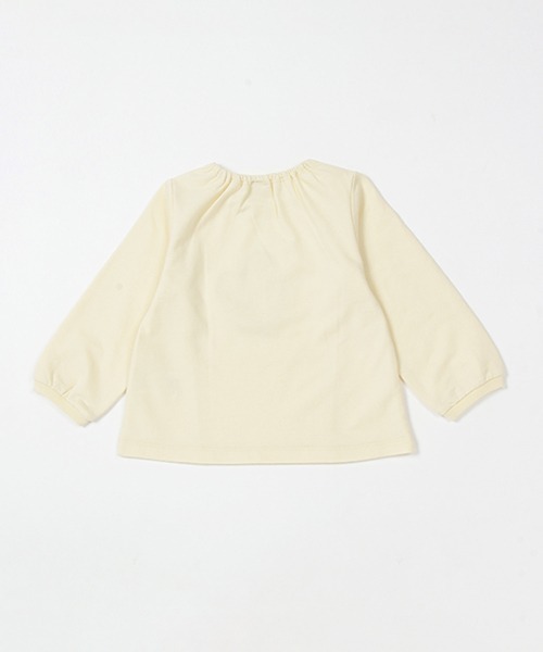 petit main(プティマイン)の「【リンク】ハートモチーフ長袖Tシャツ(キッズ)(Tシャツ/カットソー・キッズ・ブラック/ラベンダー/オフホワイト/クリーム・120cm/90cm/130cm/80cm/100cm/110cm)」の5枚目の写真