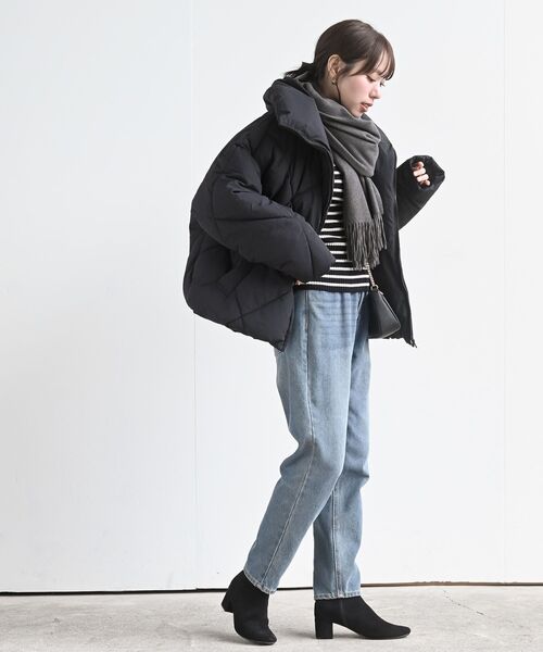 rps（アールピーエス）の「ハイネックリブニットプルオーバー（ニット/セーター・レディース・ベージュ系その他/ダークグリーン/アイボリー/グレイッシュブルー/ピンク/ブラック/杢グレー/ブラック系その他2/ホワイト系その他4・M/L）」の20枚目の写真