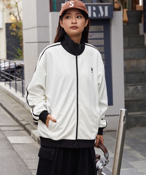 U.S. POLO ASSN. /ユーエスポロアッスン 別注 サイドライン ロゴ刺繍