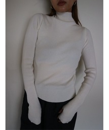 TRUNC | Finger Hole Rib Turtleneck(ニット/セーター)