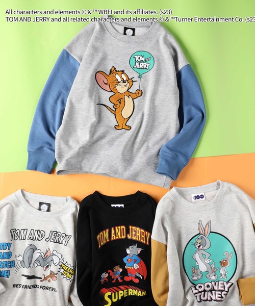 Right-on（ライトオン）の「【トムとジェリー】プリントスウェット（スウェット・キッズ・イエロー/オフホワイト/ブラック/ブルー・130/120/140/110/150）」の4枚目の写真