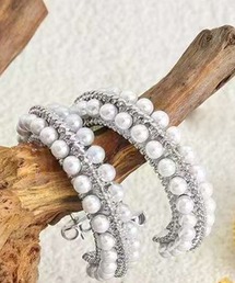 aimoha（アイモハ）の「魅惑パールのフープピアス（ピアス（両耳用））」