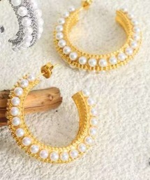 aimoha（アイモハ）の「魅惑パールのフープピアス（ピアス（両耳用））」