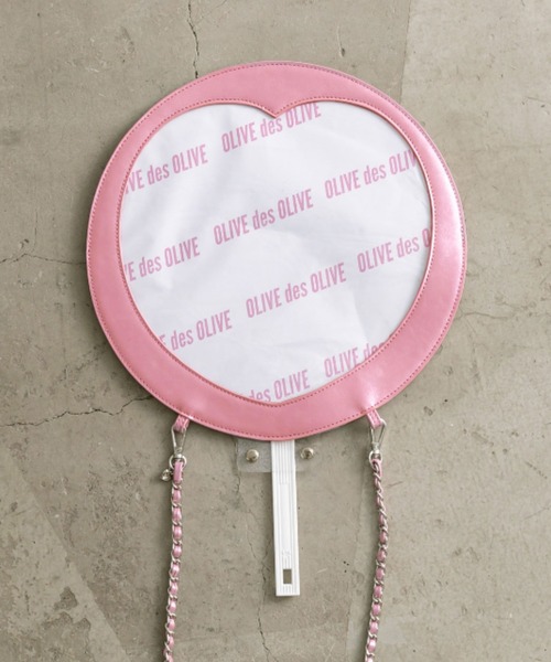 OLIVE des OLIVE（オリーブデオリーブ）の「Aimerianejoie Chezilうちわケース（その他雑貨・レディース・ピンク/ブラック/シルバー・FREE）」の3枚目の写真