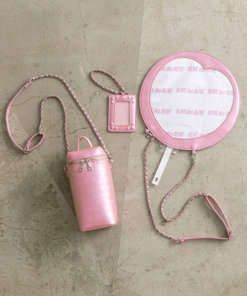 OLIVE des OLIVE（オリーブデオリーブ）の「Aimerianejoie Chezilうちわケース（その他雑貨・レディース・ピンク/ブラック/シルバー・FREE）」の10枚目の写真