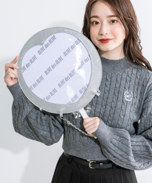 OLIVE des OLIVE（オリーブデオリーブ）の「Aimerianejoie Chezilうちわケース（その他雑貨・レディース・ピンク/ブラック/シルバー・FREE）」の18枚目の写真