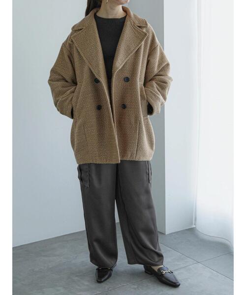 Te chichi（テチチ）の「ロービングカルゼミドルコート（その他アウター・レディース・ネイビー/ブルー/ブラウン・F）」の5枚目の写真