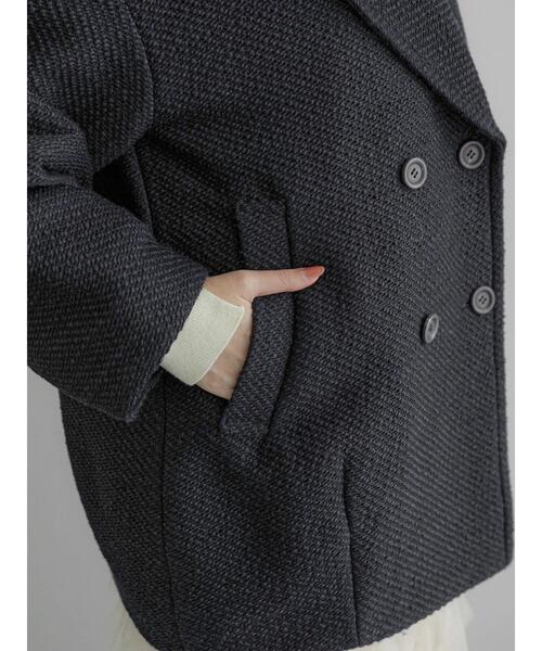 Te chichi（テチチ）の「ロービングカルゼミドルコート（その他アウター・レディース・ネイビー/ブルー/ブラウン・F）」の18枚目の写真
