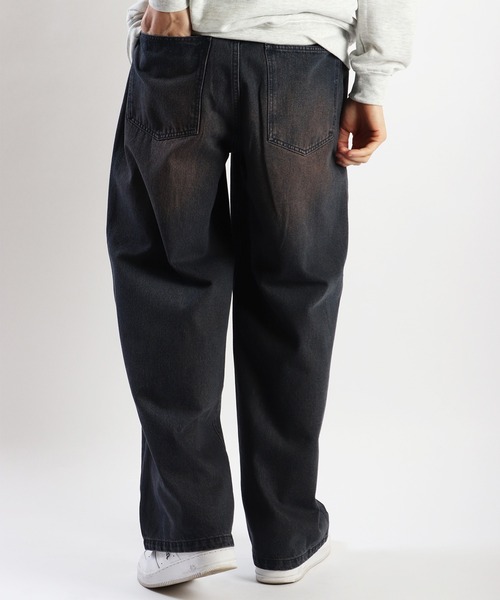 WESTSEA(ウエストシー)の「12oz.デニム オーバーダイバギーパンツ(デニムパンツ・メンズ・ブラック×ベージュ/ブルー系その他/ブルー系その他2/ブラック×ピンク・XL/M/L)」の7枚目の写真