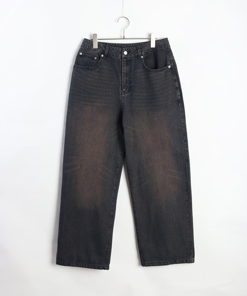 WESTSEA(ウエストシー)の「12oz.デニム オーバーダイバギーパンツ(デニムパンツ・メンズ・ブラック×ベージュ/ブルー系その他/ブルー系その他2/ブラック×ピンク・XL/M/L)」の9枚目の写真