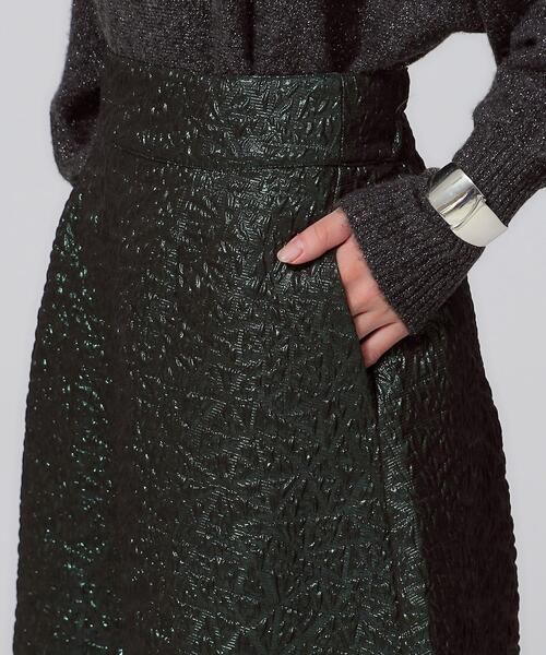 GALLEST（ギャレスト）の「メタリックジャカードスカート（スカート・レディース・モスグリーン/ブラック・38/36）」の13枚目の写真