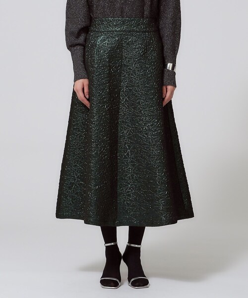 GALLEST（ギャレスト）の「メタリックジャカードスカート（スカート・レディース・モスグリーン/ブラック・38/36）」の16枚目の写真