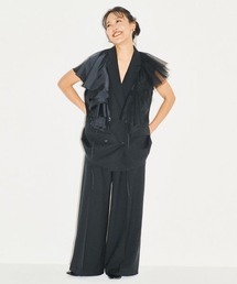 A part by | 【石岡真実さんコラボ第三弾】タックワイドパンツ(スラックス)