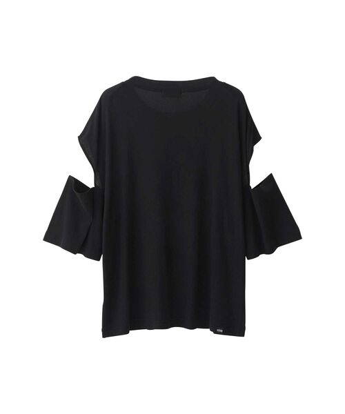 HYSTERIC GLAMOUR(ヒステリックグラマー)の「HYS IN THE WIND オーバーサイズTシャツ(Tシャツ/カットソー・レディース・ホワイト/ブラック/ピンク・FREE)」の4枚目の写真