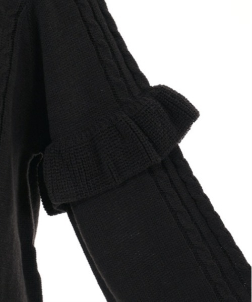 axes femme(アクシーズファム)の「リボン付き袖フリルニットワンピース(ワンピース・レディース・ブラック/モカ/キナリ・FREE)」の14枚目の写真