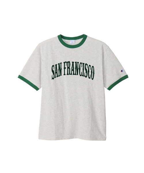Champion(チャンピオン)の「【Champion/チャンピオン】メンズ キャンパス ショートスリーブリンガーTシャツ(Tシャツ/カットソー・メンズ・ライトグレー/ブルー系その他2/ホワイト/ペールイエロー・MEDIUM/LARGE/X-LARGE)」の14枚目の写真